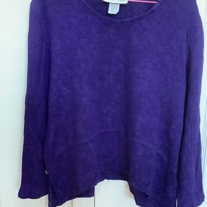 Purple SL Fashions top Size 12